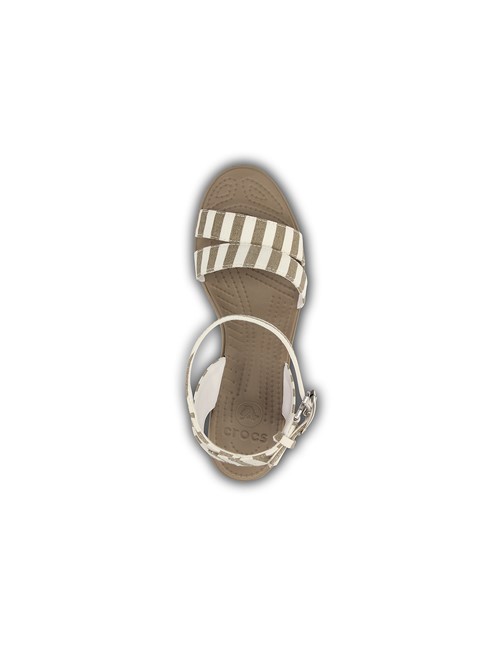 Crocs Leigh Graphic Wedge Mushroom White, image 3 of 4