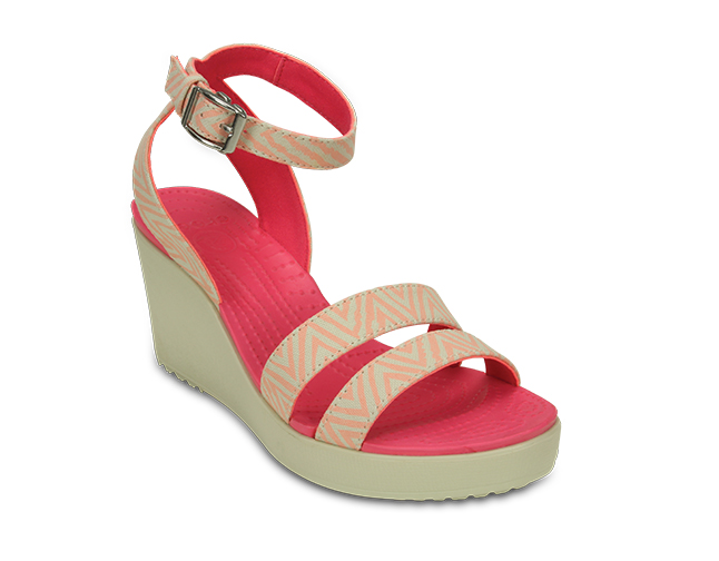 Crocs Leigh Graphic Wedge Melon Stucco, image 2 of 4