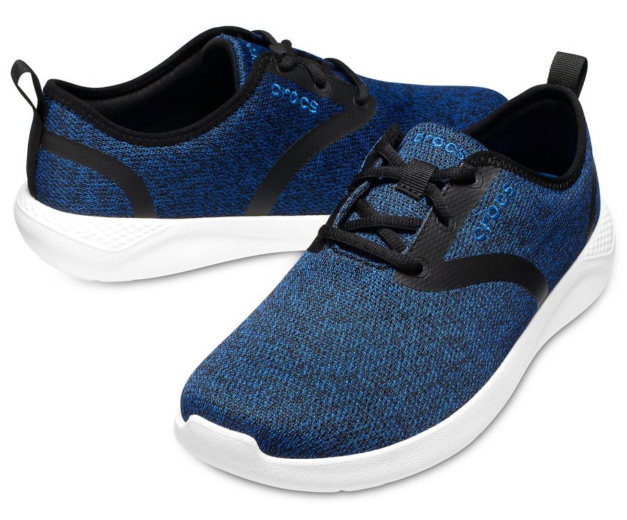 Crocs LiteRide Lace Men Blue Jean White, image 3 of 4