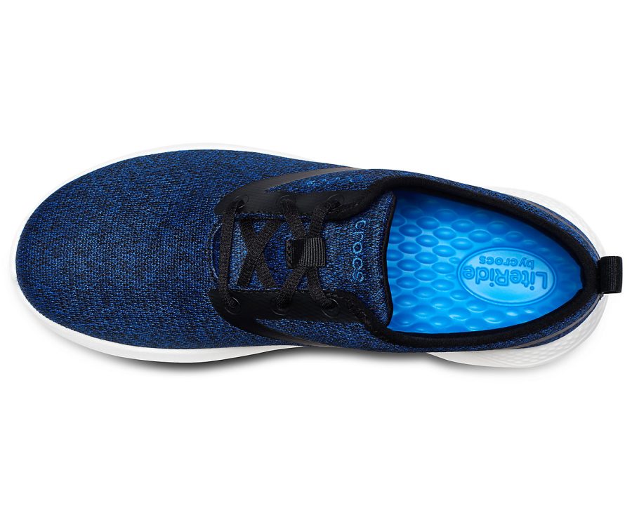 Crocs LiteRide Lace Men Blue Jean White, image 4 of 4