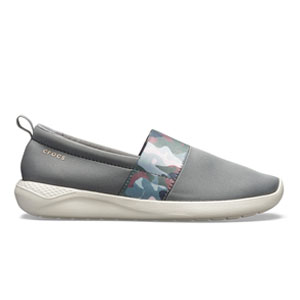 Crocs LiteRide Graphic SlipOn Women Charcoal Stucco, image 1 of 4