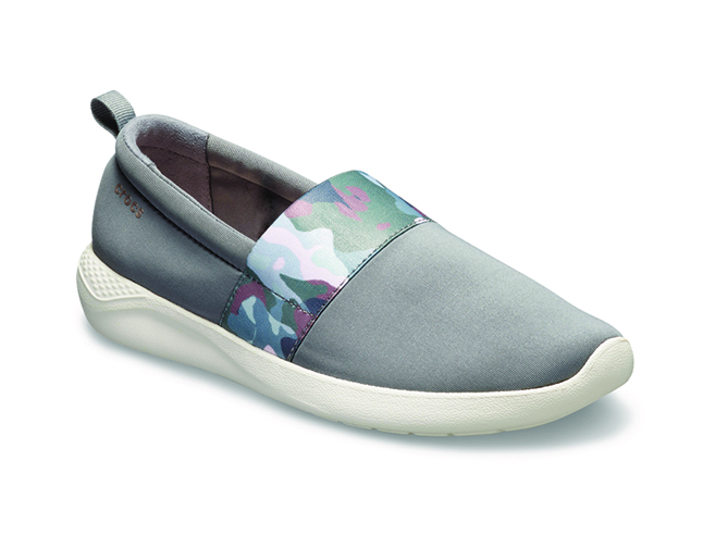 Crocs LiteRide Graphic SlipOn Women Charcoal Stucco, image 2 of 4