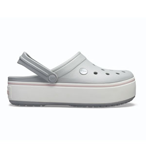 Crocs Crocband Platform Clog Light Grey Rose