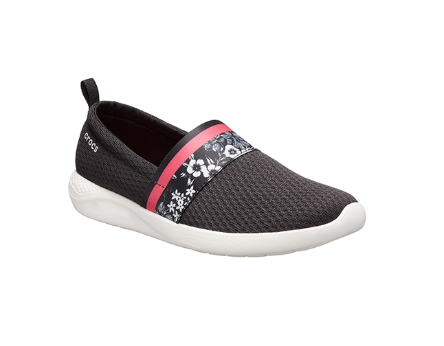 Crocs LiteRide Hyper Floral SlipOn Women Black White, image 2 of 4