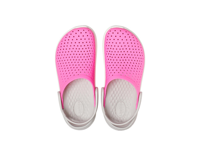 Crocs literide Clog kids Electric Pink White, image 3 of 5