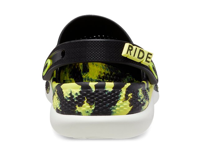 Crocs LiteRide 360 Marbled Clog Black Citrus, image 4 of 4