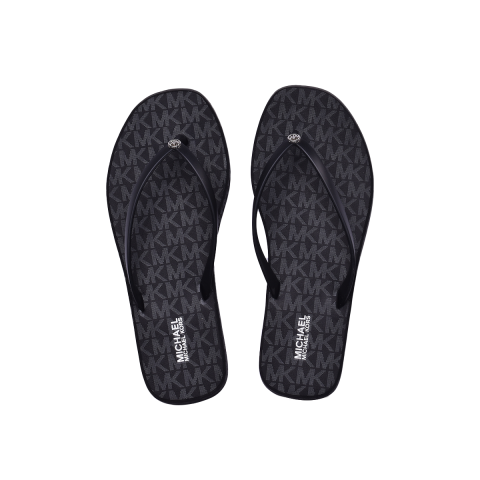 Michael Kors Lilo Wedge Flip Flop Women Black/Black