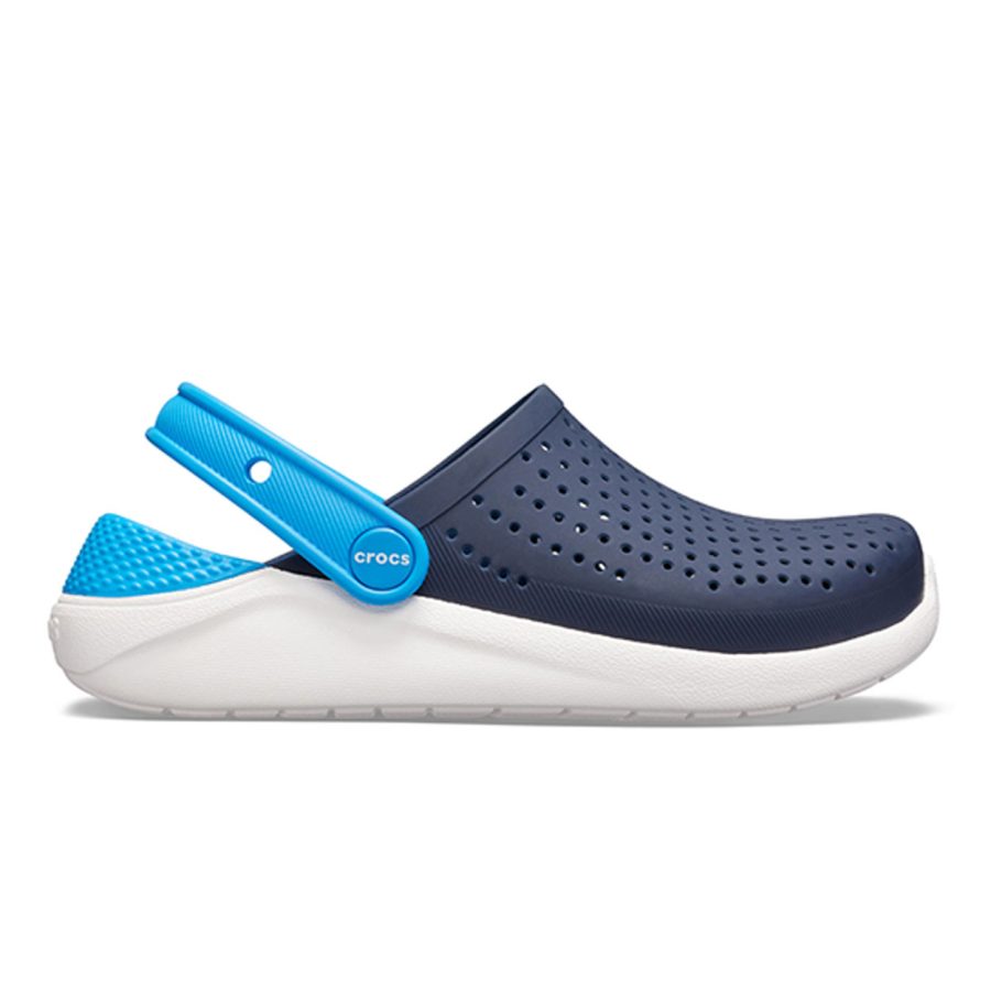 Crocs LiteRide Clog Kids Navy White, image 1 of 4