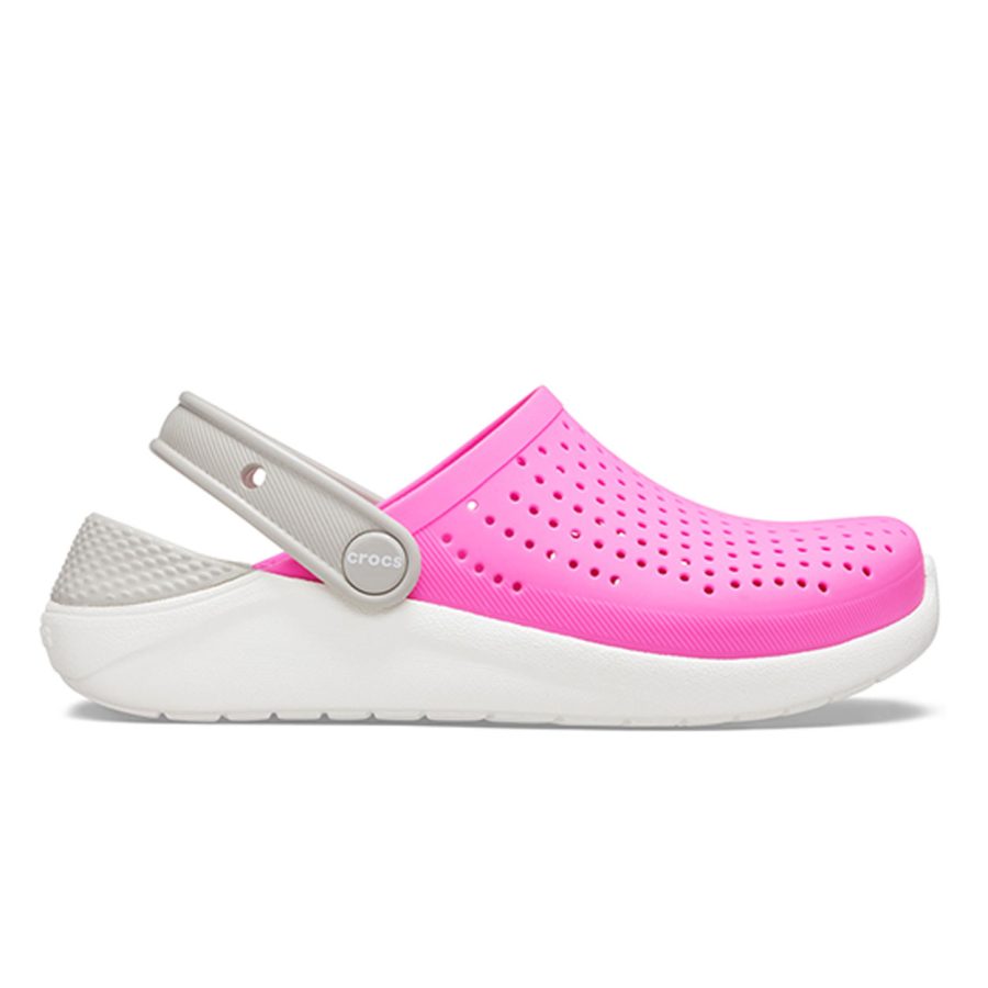 Crocs literide Clog kids Electric Pink White, image 1 of 5