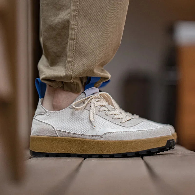 Maden  Spring Vintage Jogging Shoes for Men Casual Low Top Running Sports Mesh Breathable Shoes Comfort Trainer Summer Sneakers