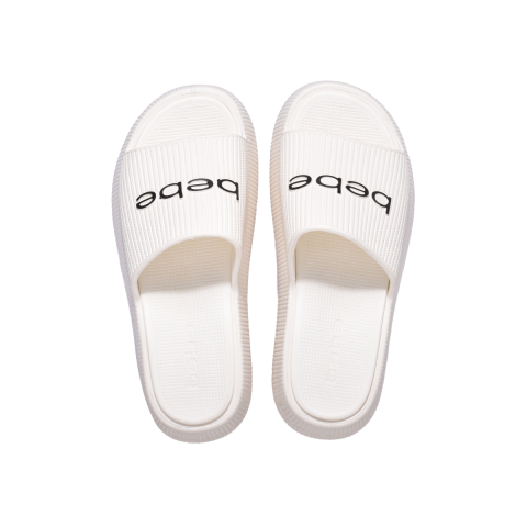 bebe Ploffy Women Slide-23162-White