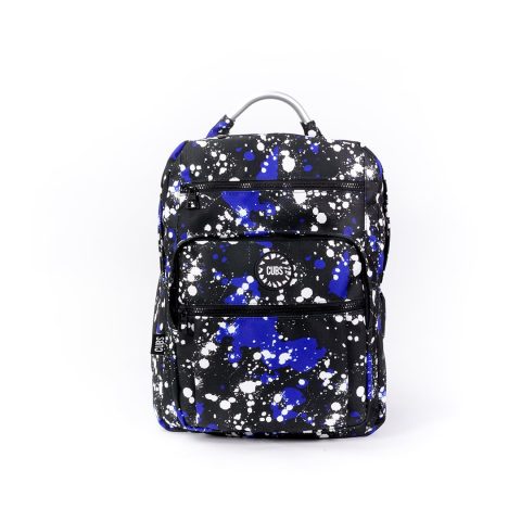 Cubs Blue Black Splashing Paint Senior Student Backpack
