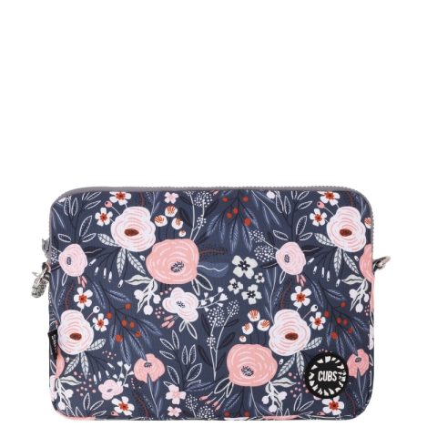 Cubs Blooming Flowers Rose Laptop Bag With Strap 15 Inch
