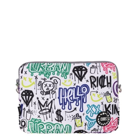 Cubs Cool King Graffiti Laptop Bag With Strap 15 Inch