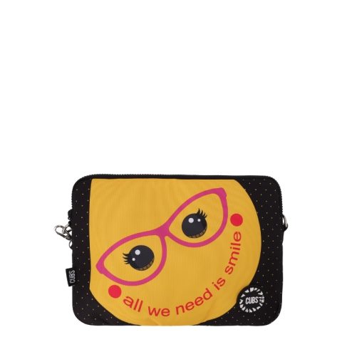 Cubs All We Need Is Smile Laptop Bag With Strap (13 Inch)