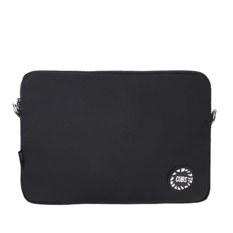 Cubs All Black Laptop Bag With Strap 15 Inch
