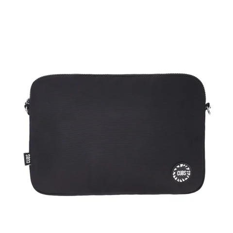Cubs All Black Laptop Bag With Strap 13 Inch