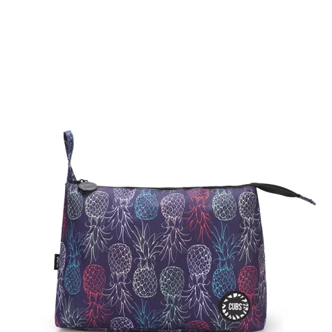 Cubs Black Pineapples Large Pouch