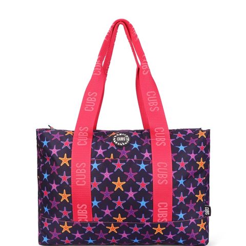 Cubs Art and Dark Stars Double Face Tote Bag