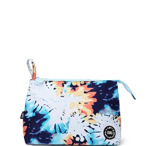 Cubs Blueish Tie Dye Large Pouch