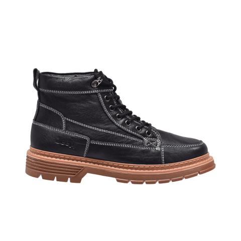 Jeep Ankle Lace Classic Stitched Leather Boot-B03295960B-805