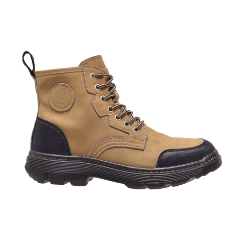 Jeep Ankle Lace Cap Toe Soft Leather Boot-P214M06083-Camel